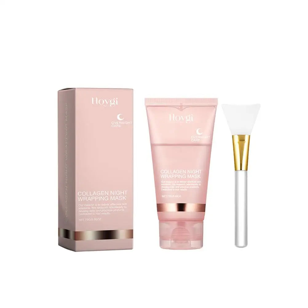 Collagen Night Peel-Off Mask – Korean Overnight Wrapping Facial Treatment (75ml)