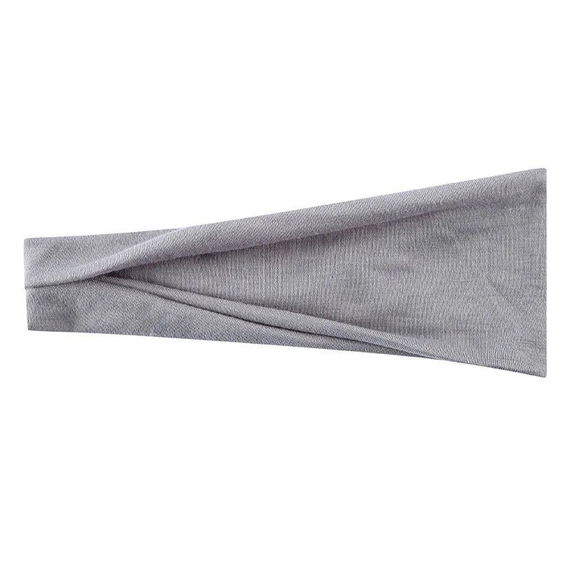 Solid Color Elastic Headband – Soft Cotton Turban Style for Women | Yoga, Fashion & Everyday Wear