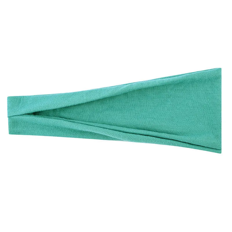 Solid Color Elastic Headband – Soft Cotton Turban Style for Women | Yoga, Fashion & Everyday Wear