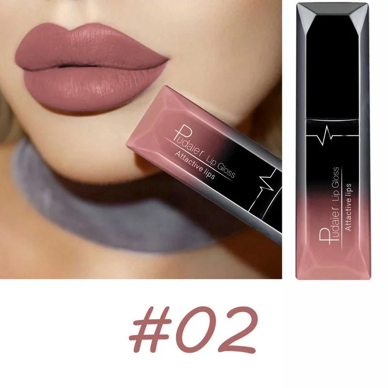 Matte Liquid Lipstick – 17 Bold Colors, Long-Lasting Waterproof Lip Gloss