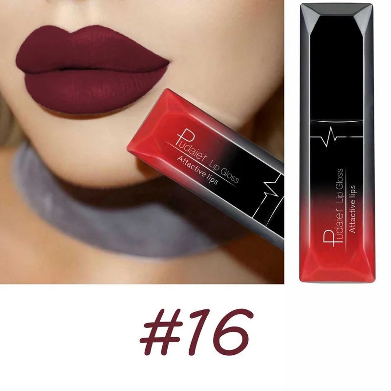 Matte Liquid Lipstick – 17 Bold Colors, Long-Lasting Waterproof Lip Gloss