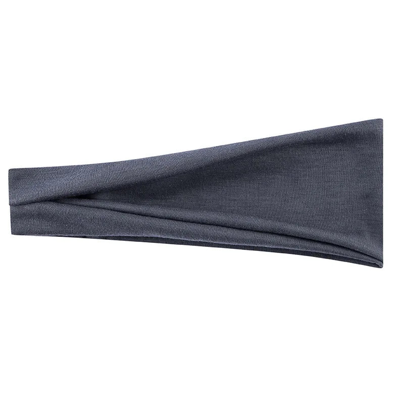 Solid Color Elastic Headband – Soft Cotton Turban Style for Women | Yoga, Fashion & Everyday Wear