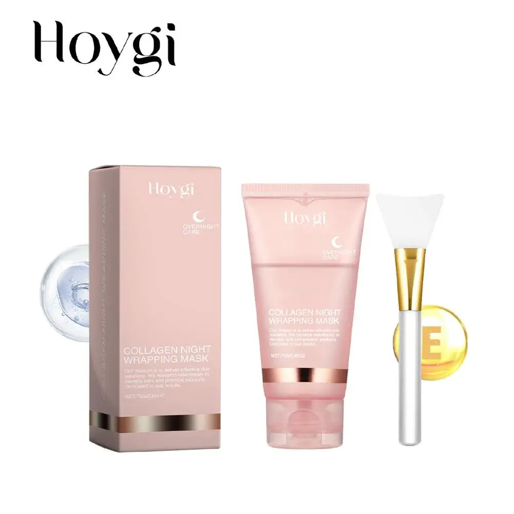 Collagen Night Peel-Off Mask – Korean Overnight Wrapping Facial Treatment (75ml)