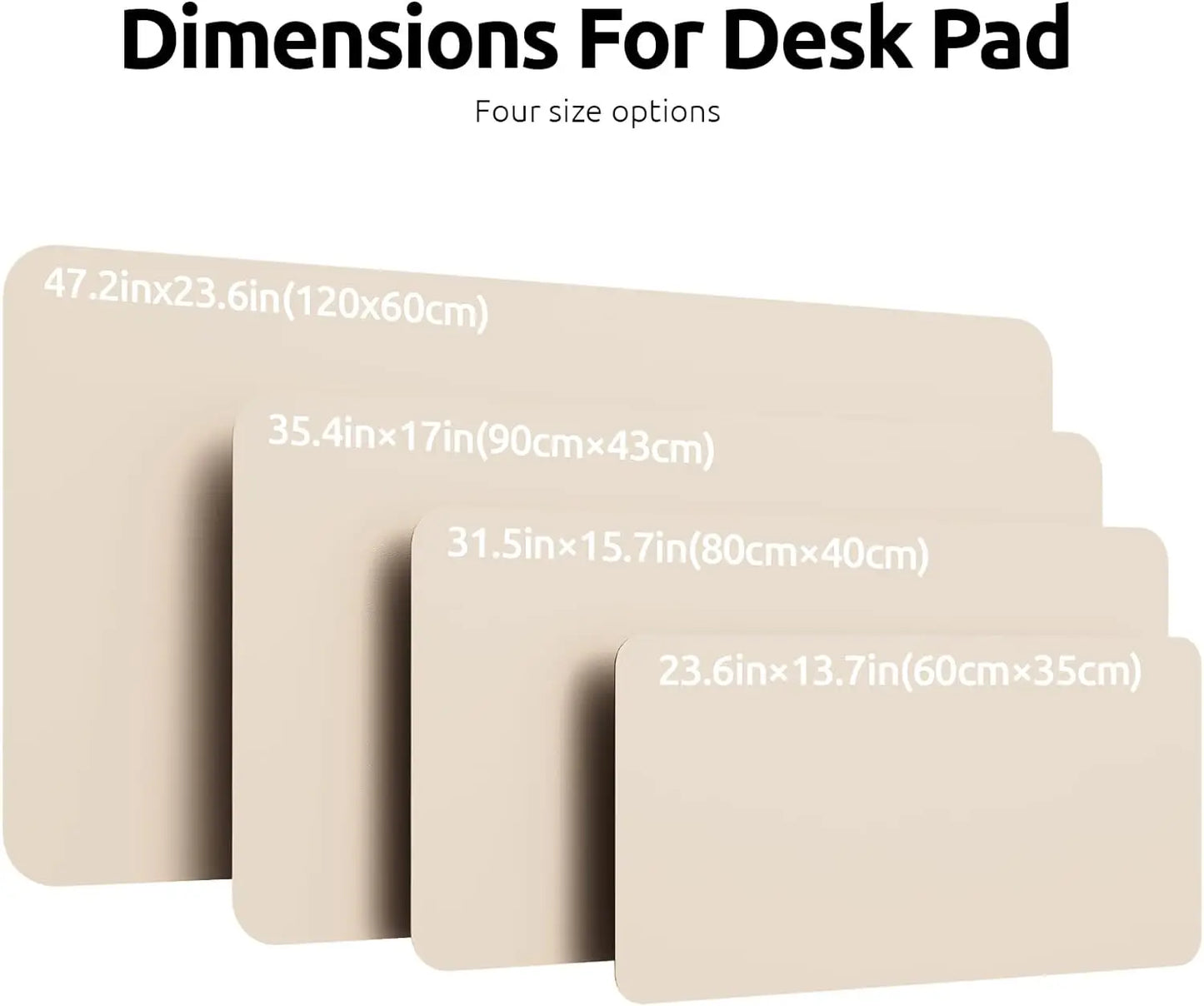 Double-Sided Leather & Cork Desk Pad – Eco-Friendly Large Mouse Mat (Waterproof, 4 Sizes)