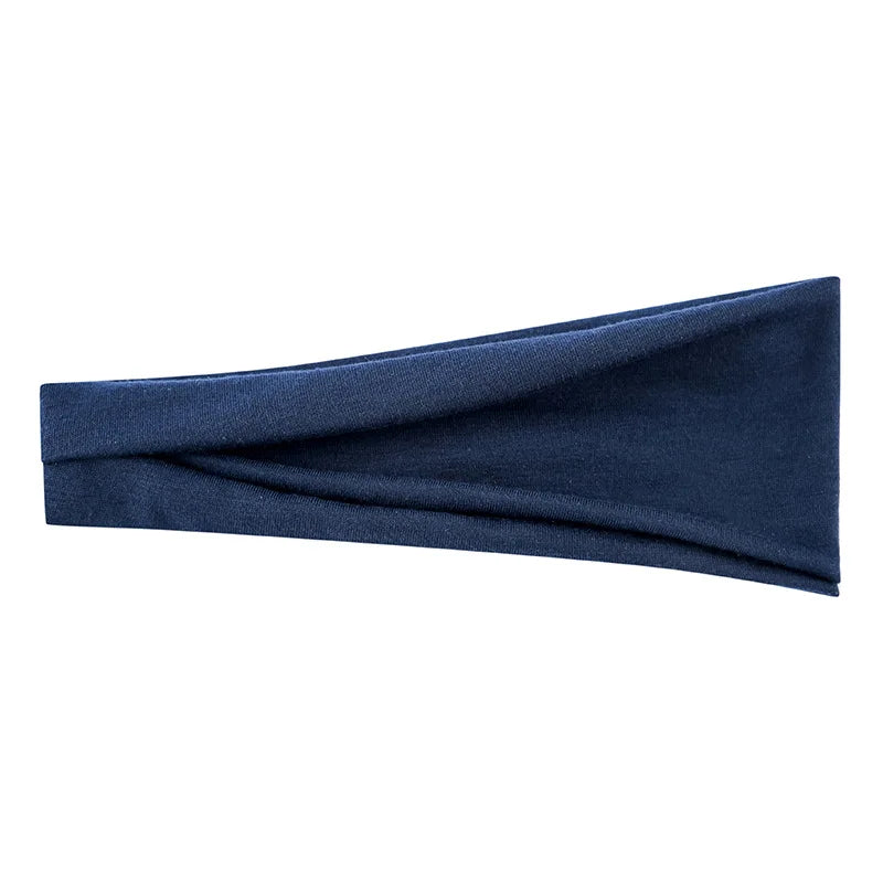 Solid Color Elastic Headband – Soft Cotton Turban Style for Women | Yoga, Fashion & Everyday Wear