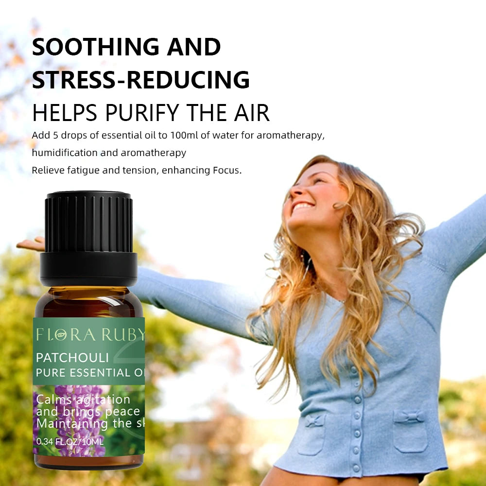 Pure Essential Oils Set – 10ml Bottles for Diffusers, Aromatherapy & Wellness
