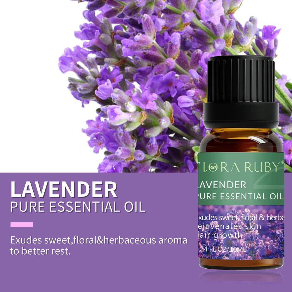 Pure Essential Oils Set – 10ml Bottles for Diffusers, Aromatherapy & Wellness