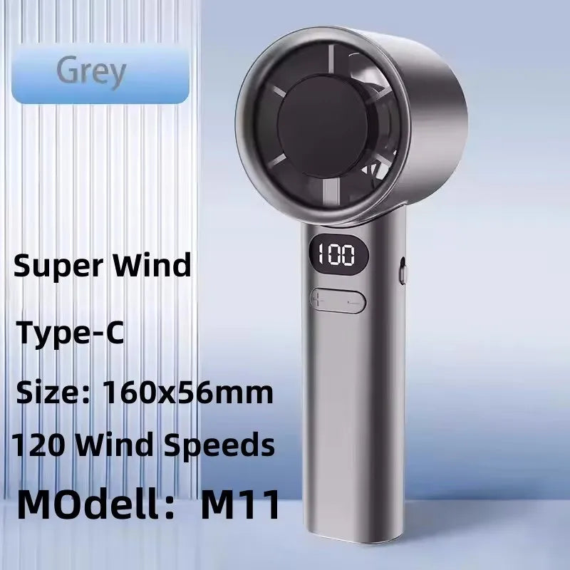 8000mAh Bladeless Hanging Neck Fan – Hands-Free Portable Air Cooler