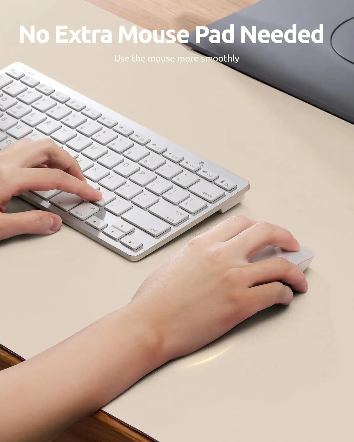 Double-Sided Leather & Cork Desk Pad – Eco-Friendly Large Mouse Mat (Waterproof, 4 Sizes)