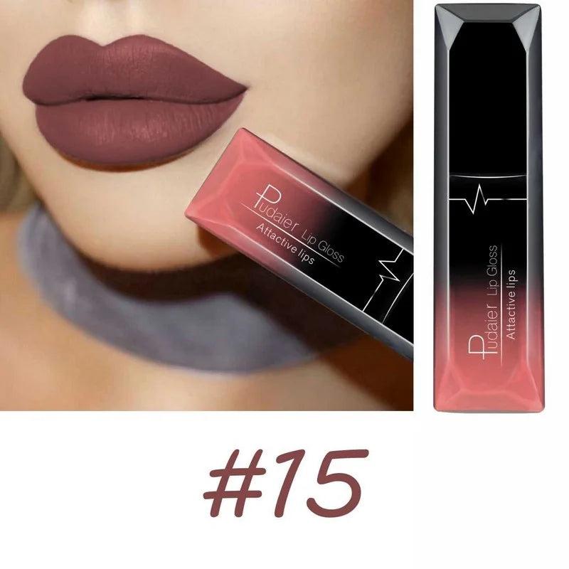 Matte Liquid Lipstick – 17 Bold Colors, Long-Lasting Waterproof Lip Gloss
