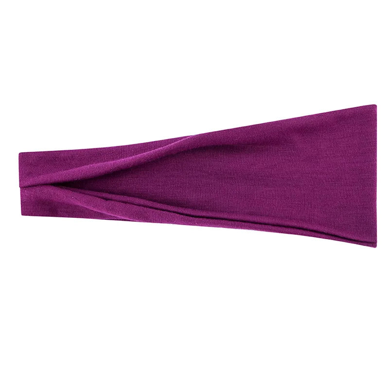Solid Color Elastic Headband – Soft Cotton Turban Style for Women | Yoga, Fashion & Everyday Wear