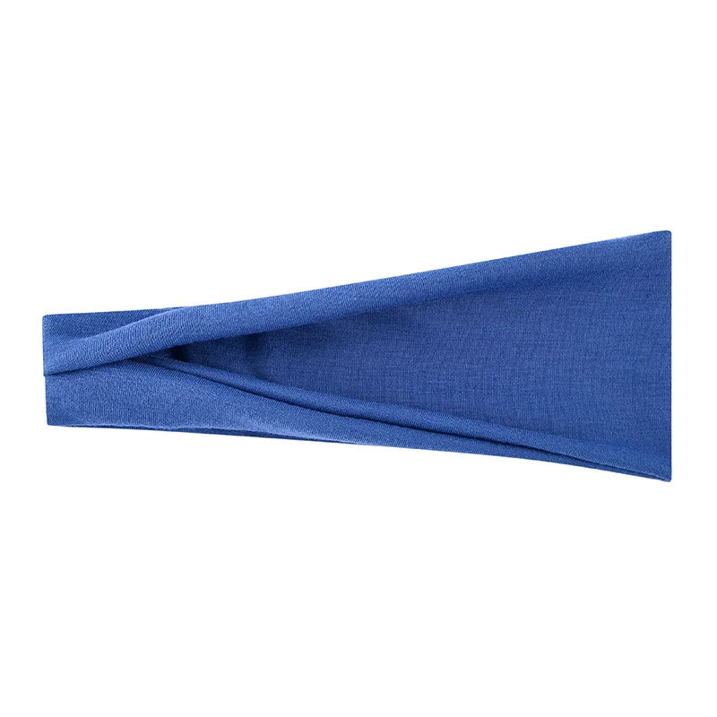 Solid Color Elastic Headband – Soft Cotton Turban Style for Women | Yoga, Fashion & Everyday Wear