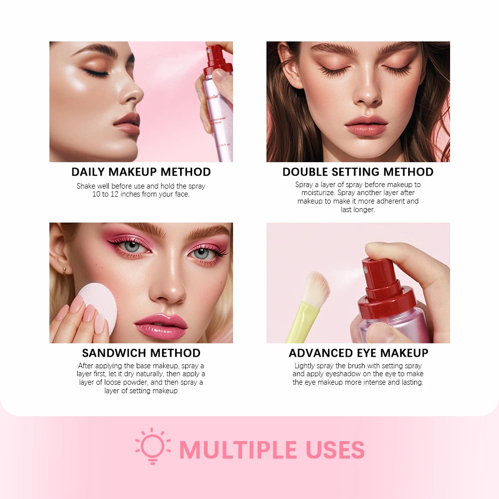 Mattifying Setting Spray – Waterproof, Long-Lasting Makeup Fixer with Oil Control & Pore Tightening (30ml)