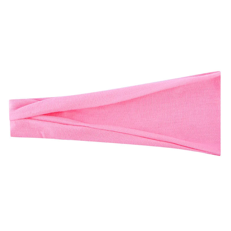 Solid Color Elastic Headband – Soft Cotton Turban Style for Women | Yoga, Fashion & Everyday Wear
