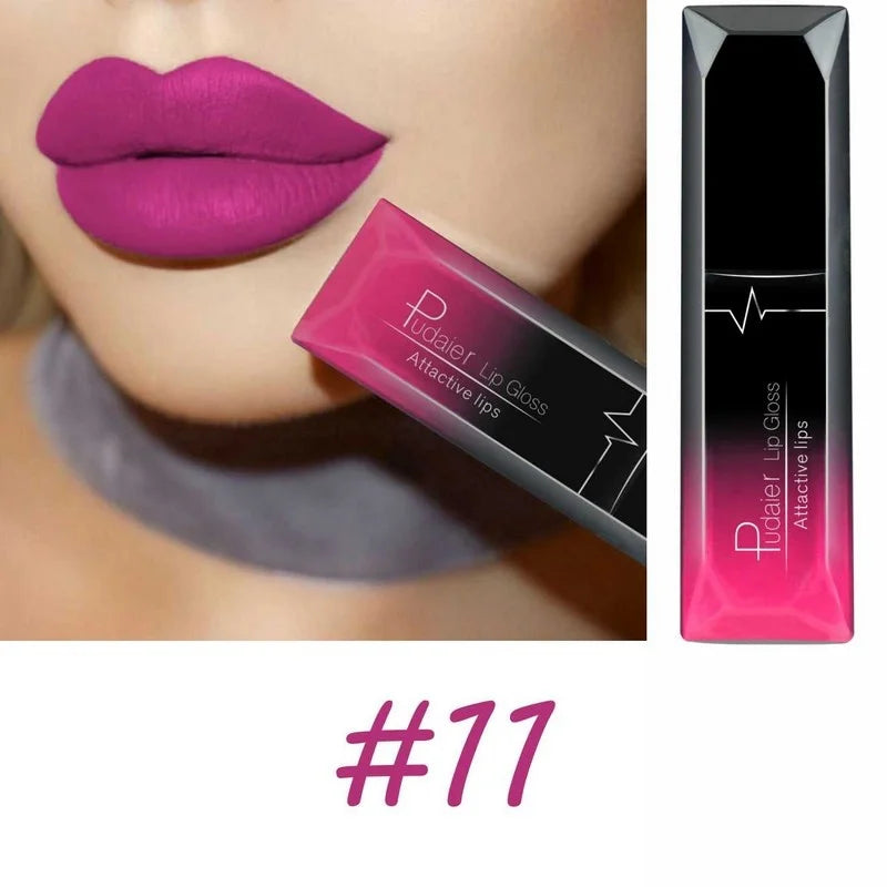 Matte Liquid Lipstick – 17 Bold Colors, Long-Lasting Waterproof Lip Gloss