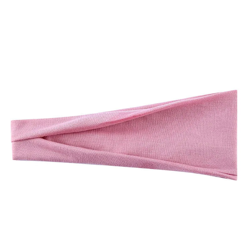 Solid Color Elastic Headband – Soft Cotton Turban Style for Women | Yoga, Fashion & Everyday Wear