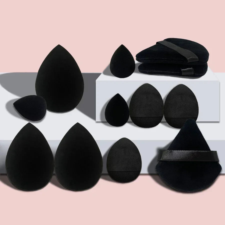 12PCS Multicolor Makeup Sponge Set – Soft Beauty Blenders for Liquid & Powder Foundation