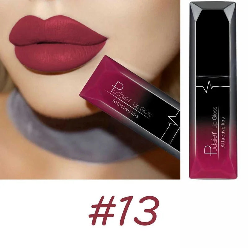 Matte Liquid Lipstick – 17 Bold Colors, Long-Lasting Waterproof Lip Gloss