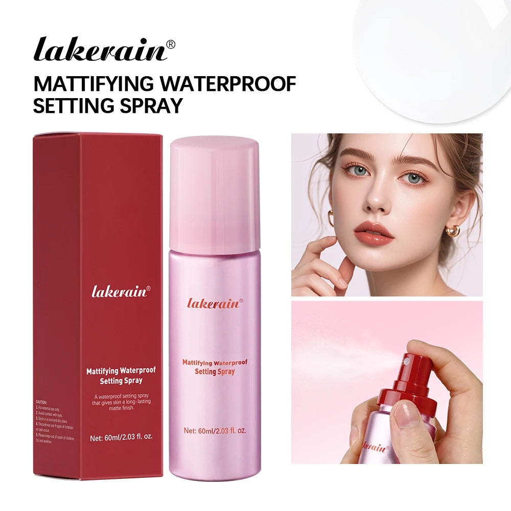 Mattifying Setting Spray – Waterproof, Long-Lasting Makeup Fixer with Oil Control & Pore Tightening (30ml)