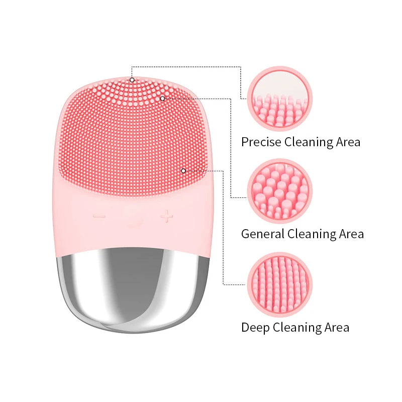 Sonic Facial Cleansing Brush – Waterproof Electric Skin Cleanser & Massager