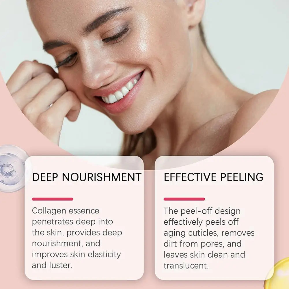 Collagen Night Peel-Off Mask – Korean Overnight Wrapping Facial Treatment (75ml)