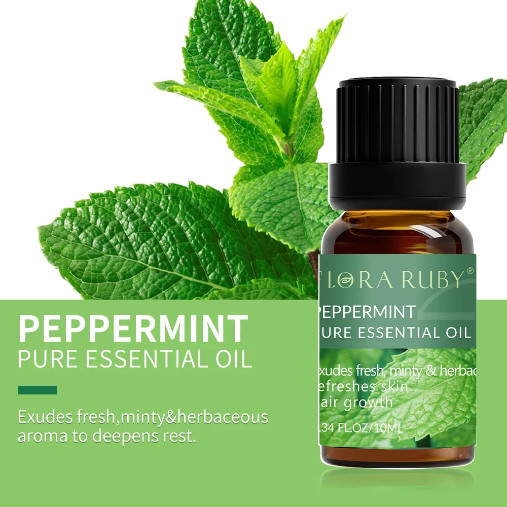 Pure Essential Oils Set – 10ml Bottles for Diffusers, Aromatherapy & Wellness