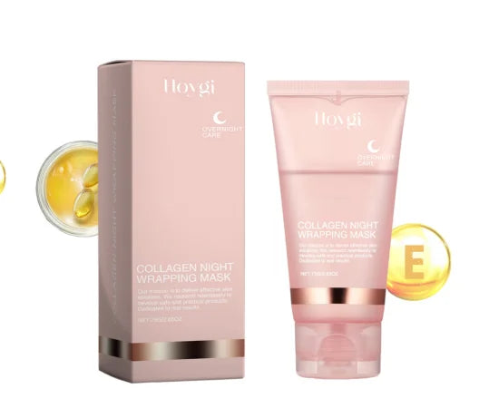 Collagen Night Peel-Off Mask – Korean Overnight Wrapping Facial Treatment (75ml)