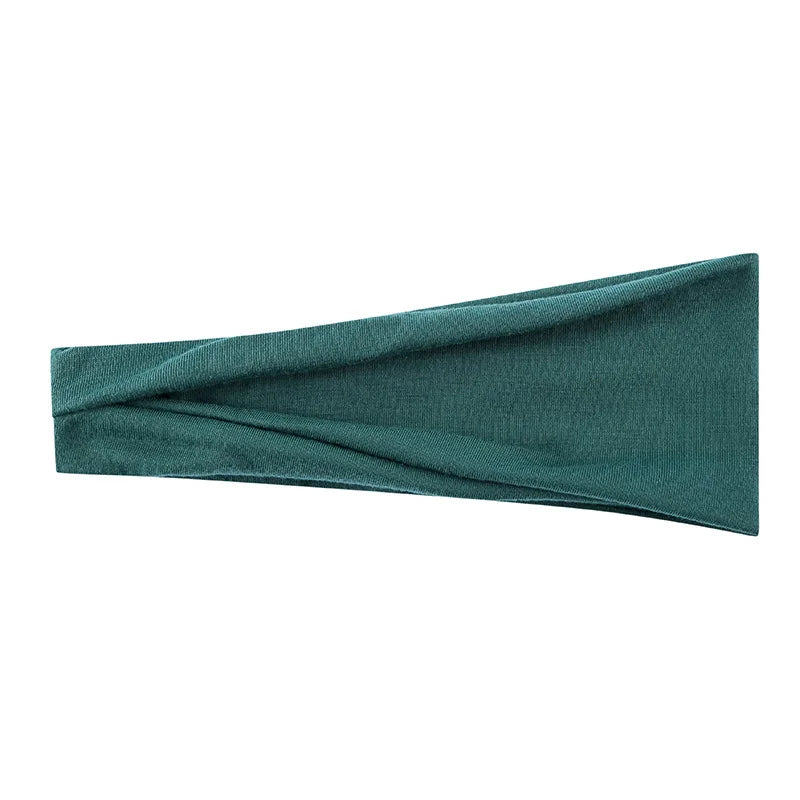 Solid Color Elastic Headband – Soft Cotton Turban Style for Women | Yoga, Fashion & Everyday Wear