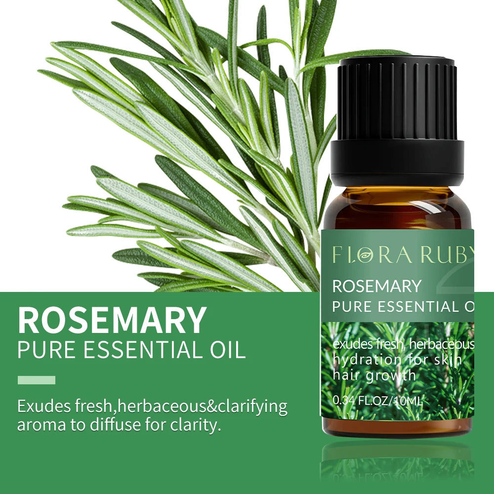 Pure Essential Oils Set – 10ml Bottles for Diffusers, Aromatherapy & Wellness