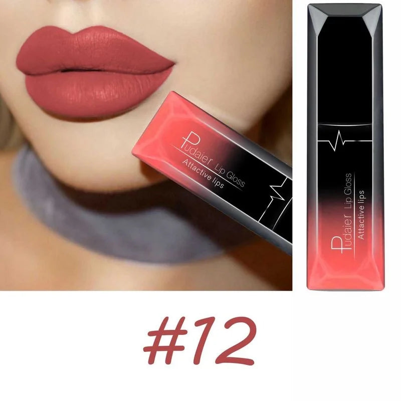Matte Liquid Lipstick – 17 Bold Colors, Long-Lasting Waterproof Lip Gloss