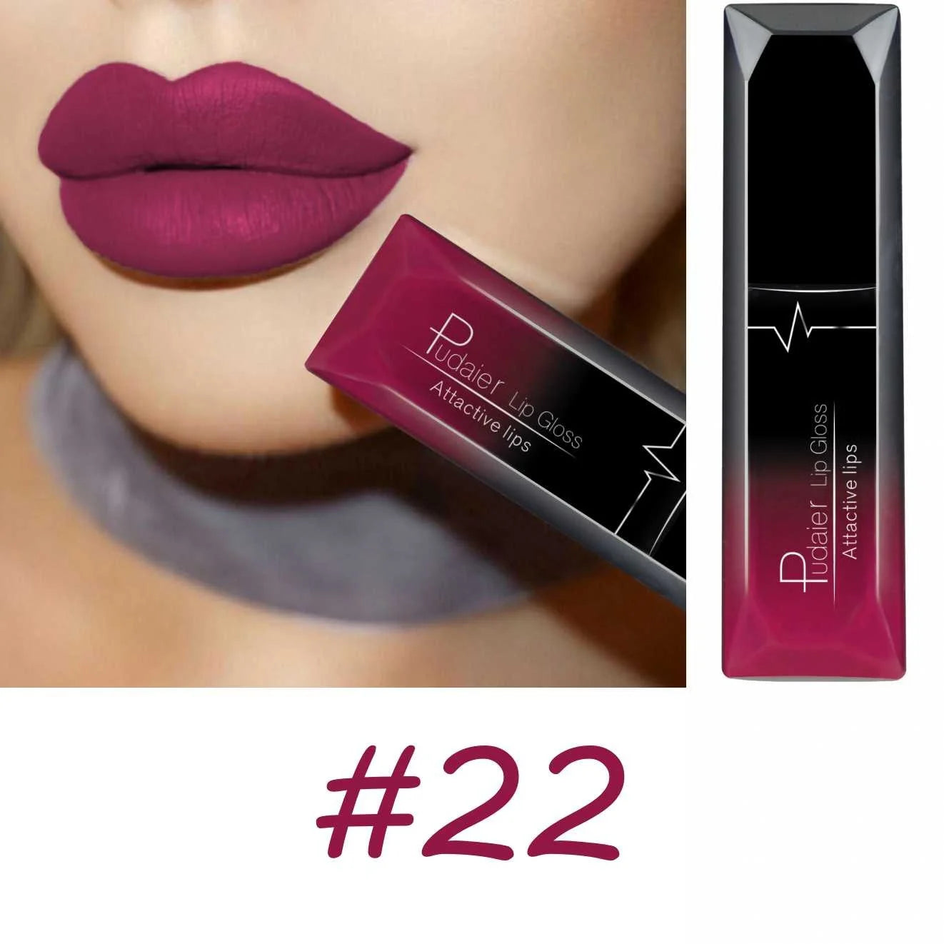 Matte Liquid Lipstick – 17 Bold Colors, Long-Lasting Waterproof Lip Gloss