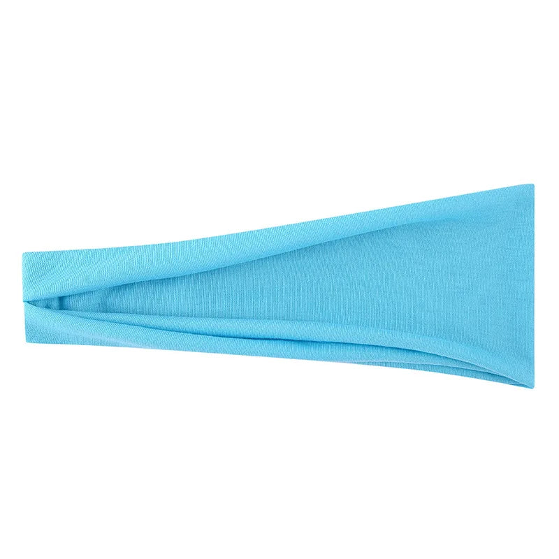 Solid Color Elastic Headband – Soft Cotton Turban Style for Women | Yoga, Fashion & Everyday Wear