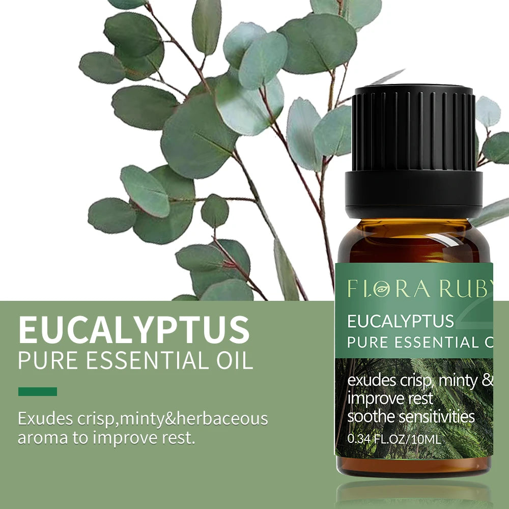Pure Essential Oils Set – 10ml Bottles for Diffusers, Aromatherapy & Wellness