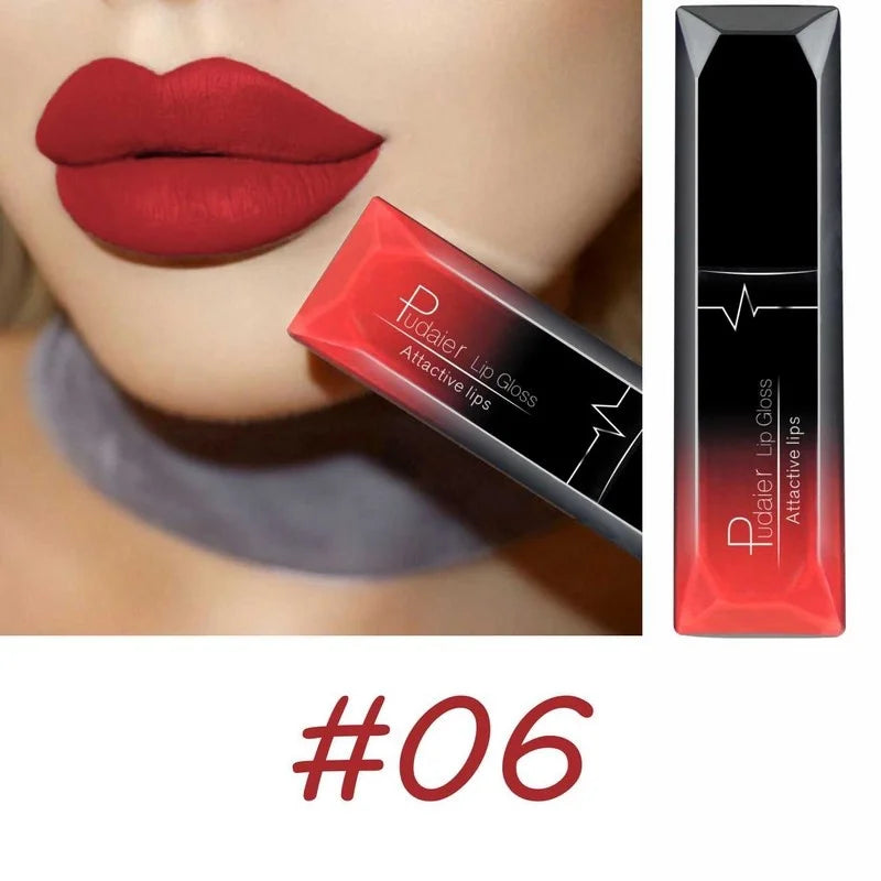 Matte Liquid Lipstick – 17 Bold Colors, Long-Lasting Waterproof Lip Gloss