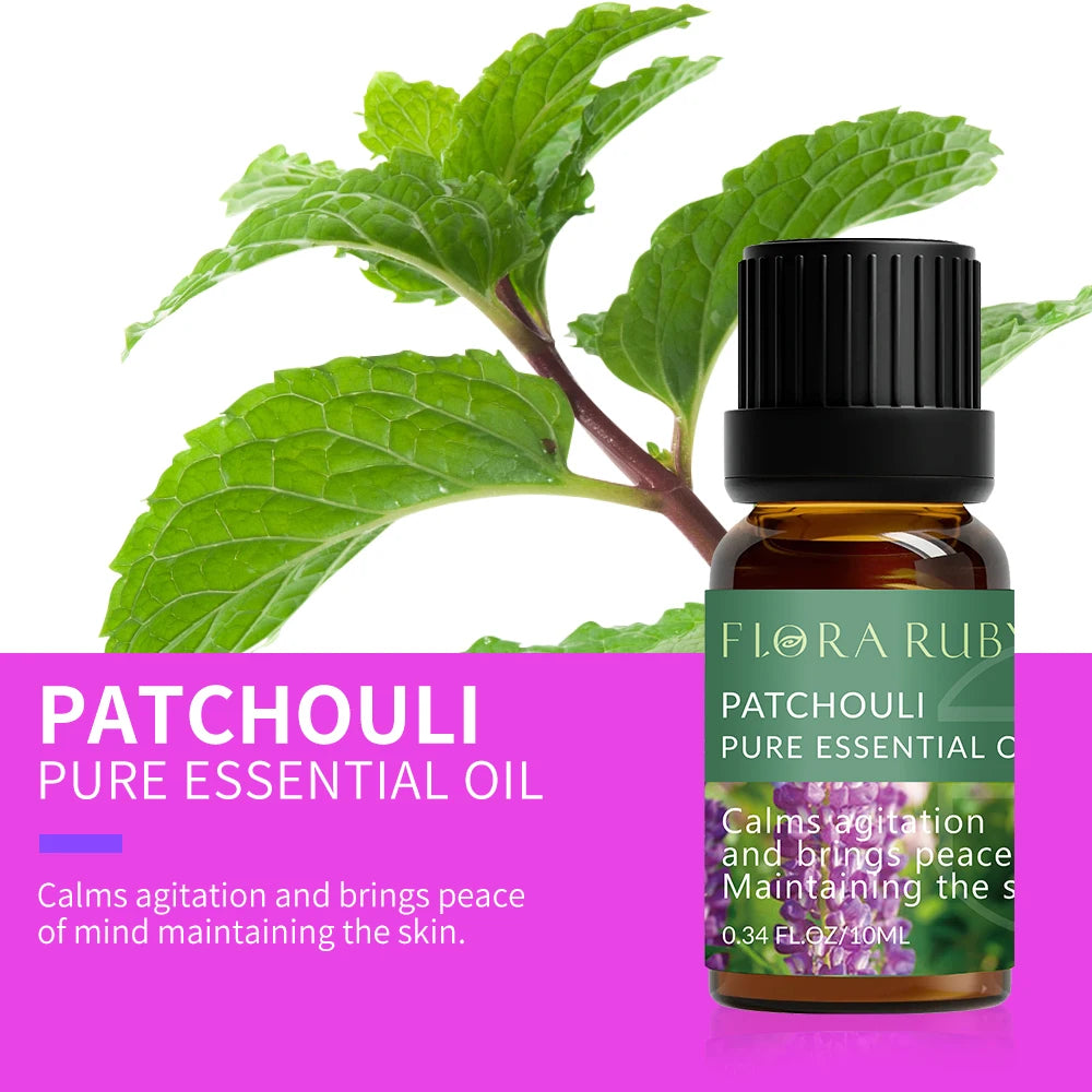 Pure Essential Oils Set – 10ml Bottles for Diffusers, Aromatherapy & Wellness