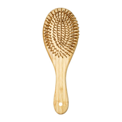 Bamboo Hair Brush – Natural Wooden Anti-Static Comb & Scalp Massager | Air Cushion Design for Women & Men