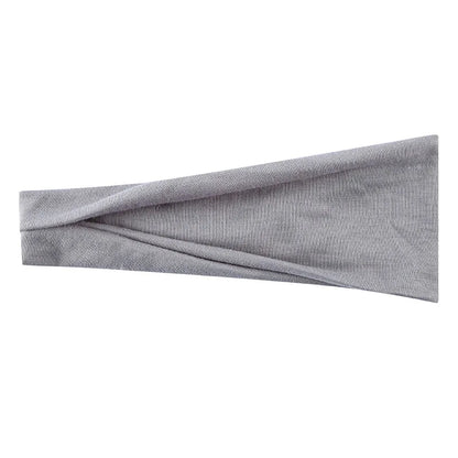 Solid Color Elastic Headband – Soft Cotton Turban Style for Women | Yoga, Fashion & Everyday Wear