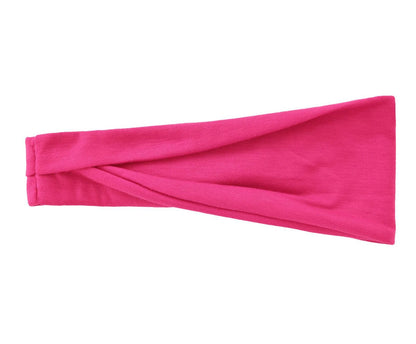 Solid Color Elastic Headband – Soft Cotton Turban Style for Women | Yoga, Fashion & Everyday Wear