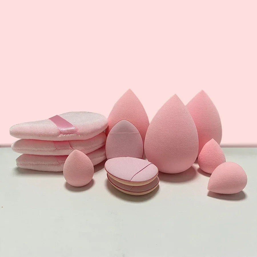 12PCS Multicolor Makeup Sponge Set – Soft Beauty Blenders for Liquid & Powder Foundation