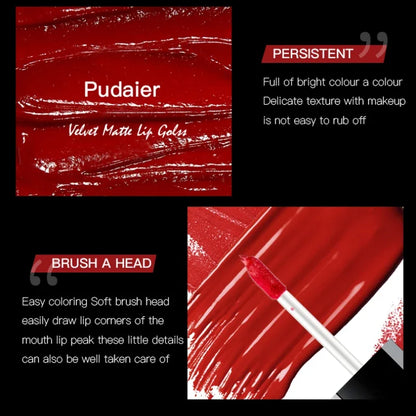 Matte Liquid Lipstick – 17 Bold Colors, Long-Lasting Waterproof Lip Gloss
