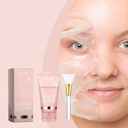 Collagen Night Peel-Off Mask – Korean Overnight Wrapping Facial Treatment (75ml)