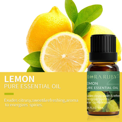 Pure Essential Oils Set – 10ml Bottles for Diffusers, Aromatherapy & Wellness