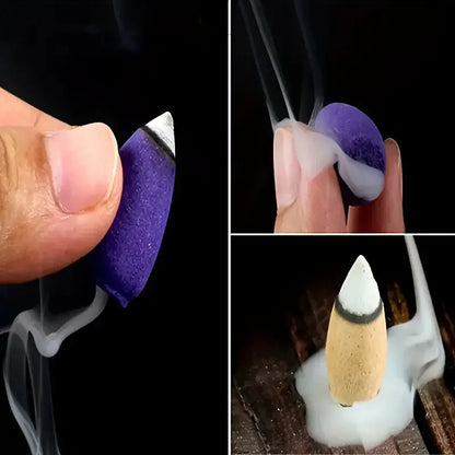 Backflow Incense Cones – Mixed Natural Scents